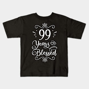 99Th 99 Years Blessed Religious Jesus God Christian Kids T-Shirt